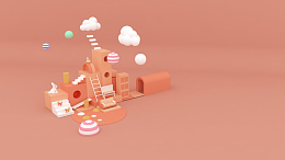 C4D建模小场景