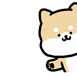 可爱柴犬探头