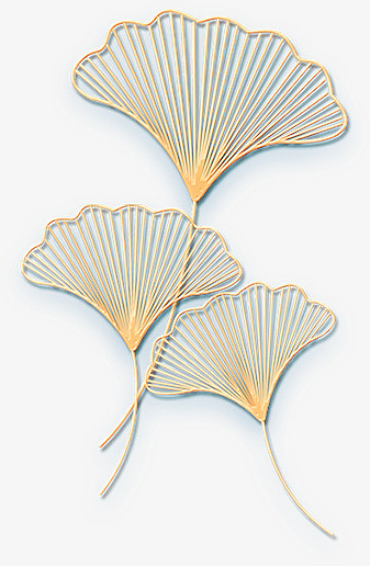 金色银杏叶素材