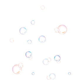 彩色梦幻气泡漂浮物