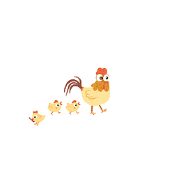 小鸡和鸡妈妈