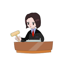 法院法官宣判