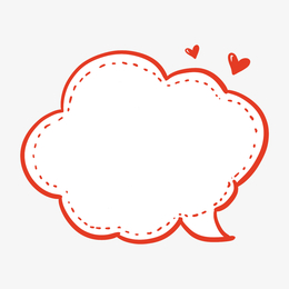 红色边框气泡对话框