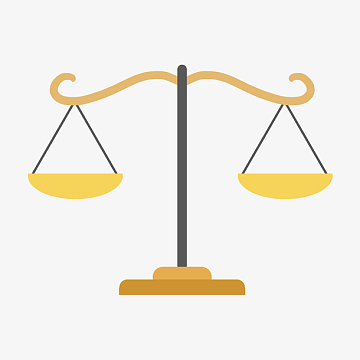 扁平风画法的天平杆子