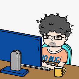 pngpng卡通男孩pngpng熬夜加班pngaipng一个在分析资料的女白领pngpng