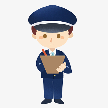 做笔录的警察免抠png素材