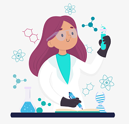 研究pngpngdna分子图pngaipng矢量图做实验的科研人员pngpsdpng卡通