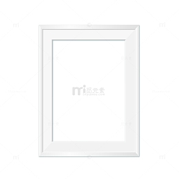 矢量白色相框