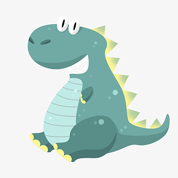 卡通三角恐龙插图