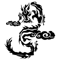 png龙图腾纹身素材元素pngpng玛雅图腾矢量纹理pngpng火云龙纹图腾png