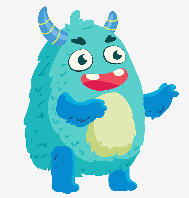 小怪兽合影创意