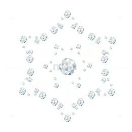 冬天雪白色钻石雪花