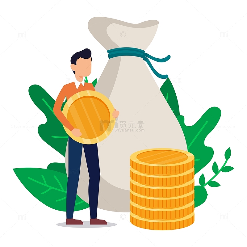 商务风金融理财元素