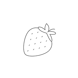卡通草莓水果免抠图