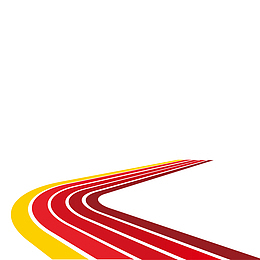 红色的跑道免抠图