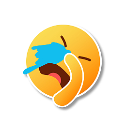 可爱的哭泣聊天表情面部表情