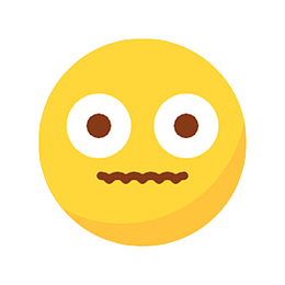 黄色害怕的表情