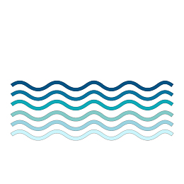 卡通手绘水面浪花海面波浪