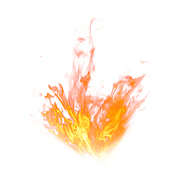 黄色放射状火焰