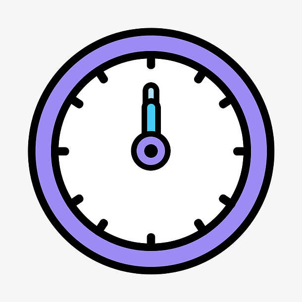 时间时钟十二点