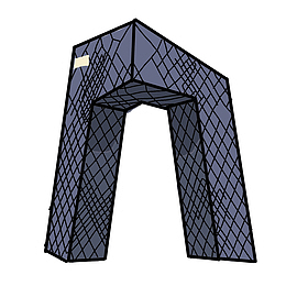 北京建筑中央电视台总部大楼手绘