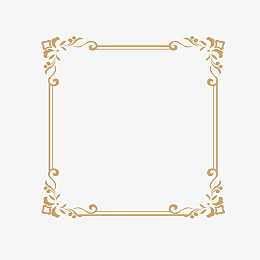 复古金色边框素材_复古金色边框png图片下载_觅元素