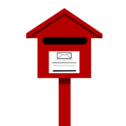 红色街头矢量邮箱