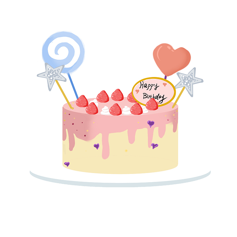 童趣草莓生日蛋糕