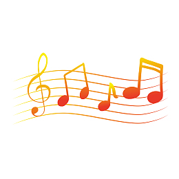 矢量免扣卡通音符