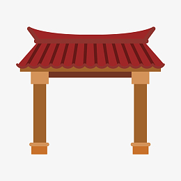 中国风门头牌坊