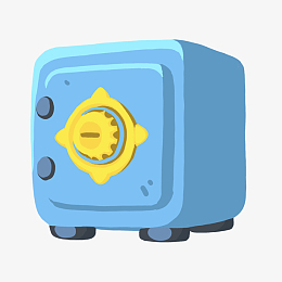 卡通方形保险箱aipngpng医疗细胞大数据时代插画psdpngpngaipngpng