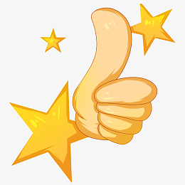 大拇指卡通素材_大拇指卡通png图片下载_觅元素