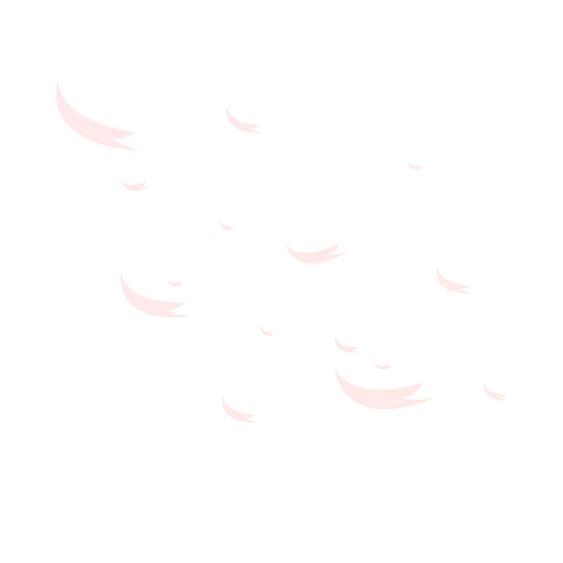 浅粉色漂浮樱花花瓣