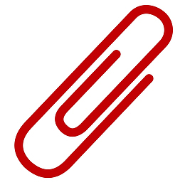 简约回形针手绘插画