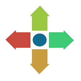 卡通彩色箭头免抠图标