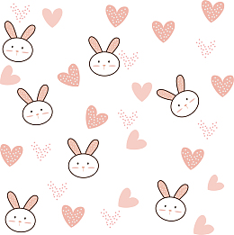 可爱兔子童心底纹背景