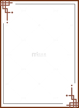 中国风中式简约方框元素