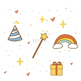 可爱生日涂鸦
