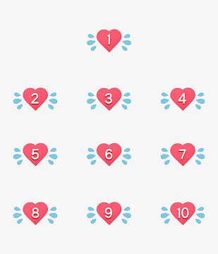 爱心序号分隔符