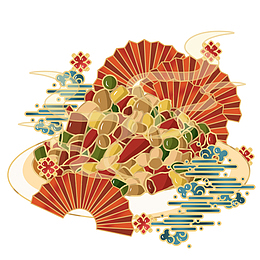 国潮美食宫保鸡丁