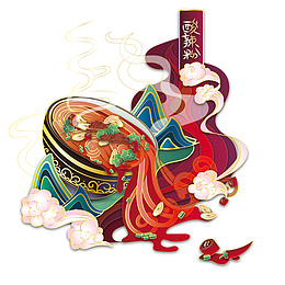 国潮金线美食