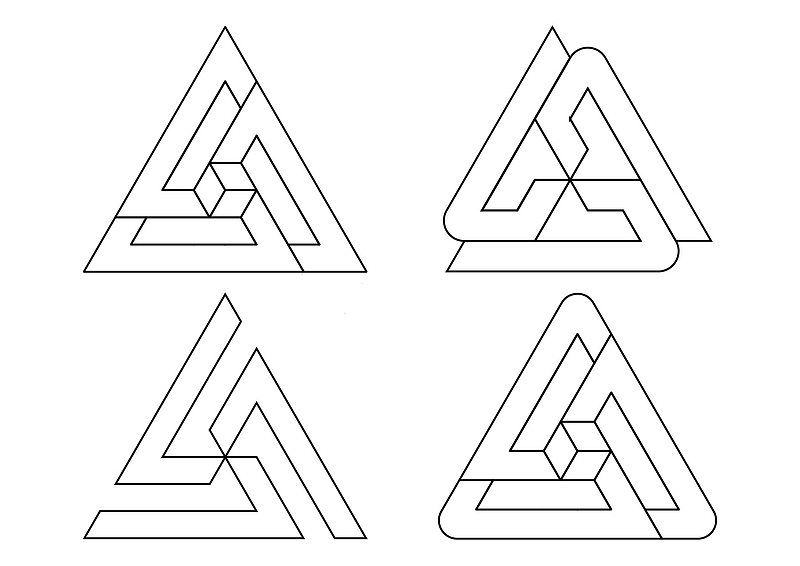 矛盾空间三角形logo