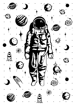 宇航员太空宇宙游