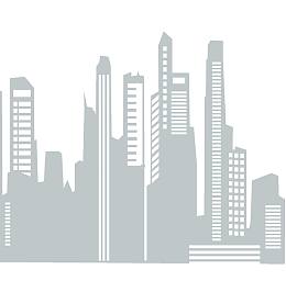 建筑城市楼房剪影