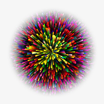 放射状烟花背景图案