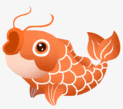 国潮 卡通  大鲤鱼 大鱼