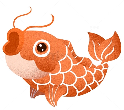 国潮 卡通  大鲤鱼 大鱼