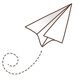 简笔画线条小飞机