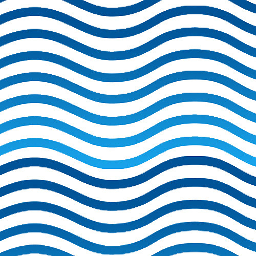 波浪条纹蓝色渐变线条组合元素