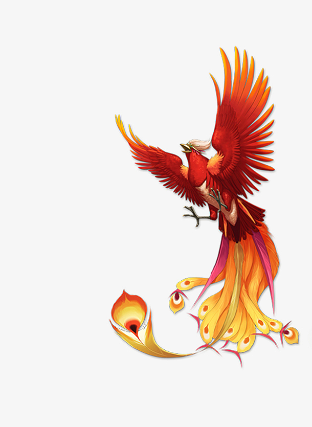 凤凰飞翔涅盘免抠素材免费下载_觅元素51yuansu.com